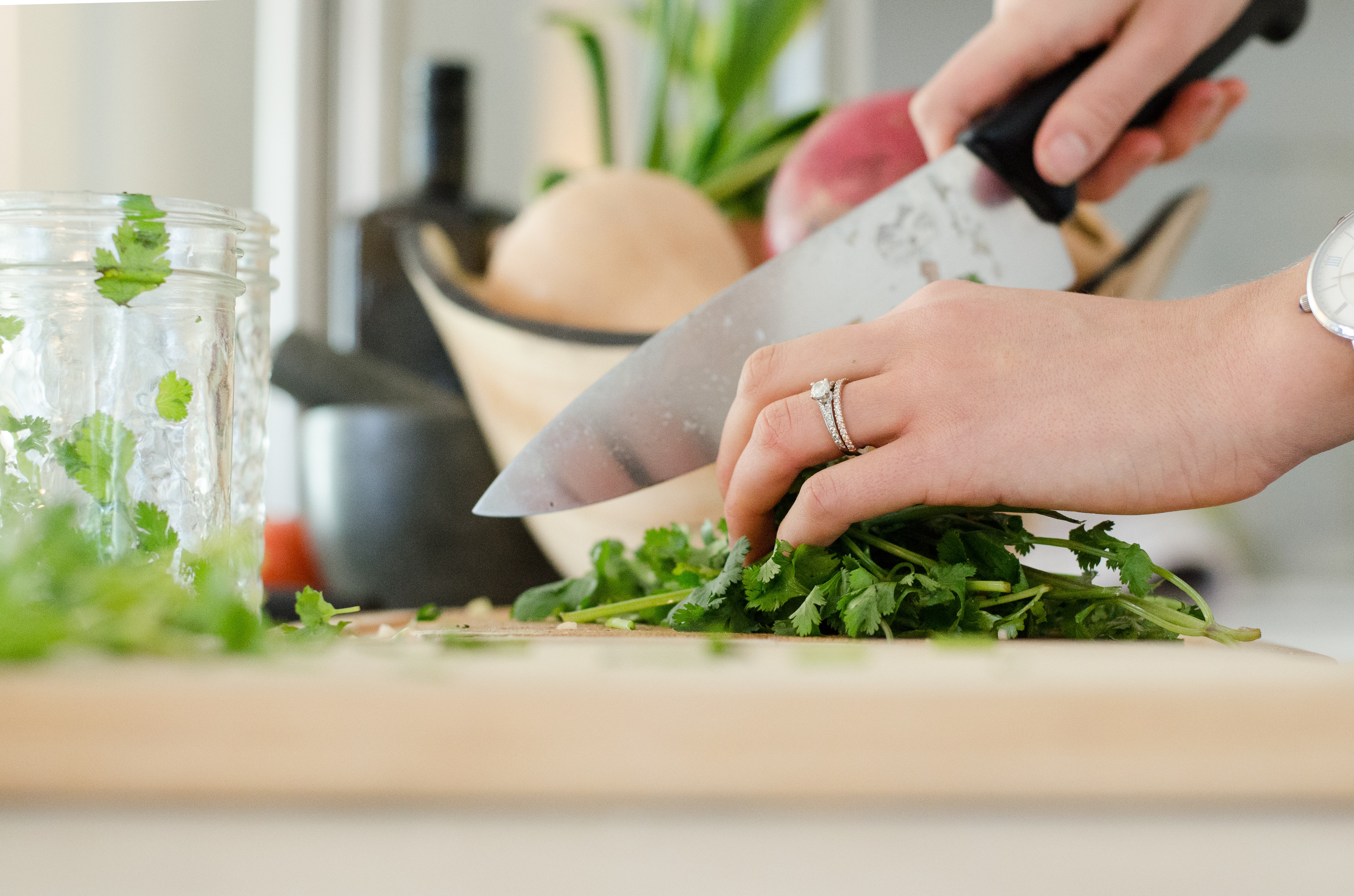 Coupe et préparation des aliments